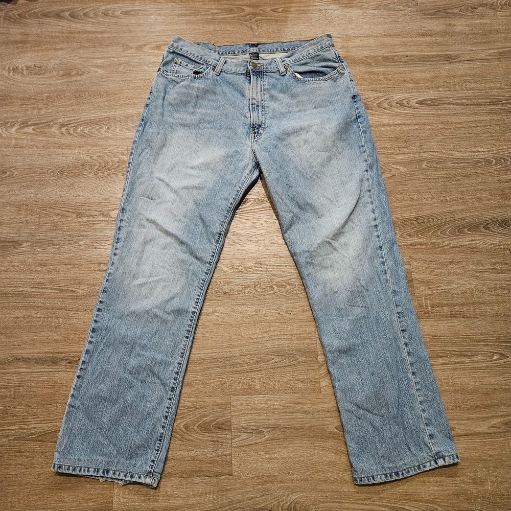 Vintage Polo Ralph Lauren Jeans‎ Mens 35x32 Light Wash Straight Y2K Dungarees
